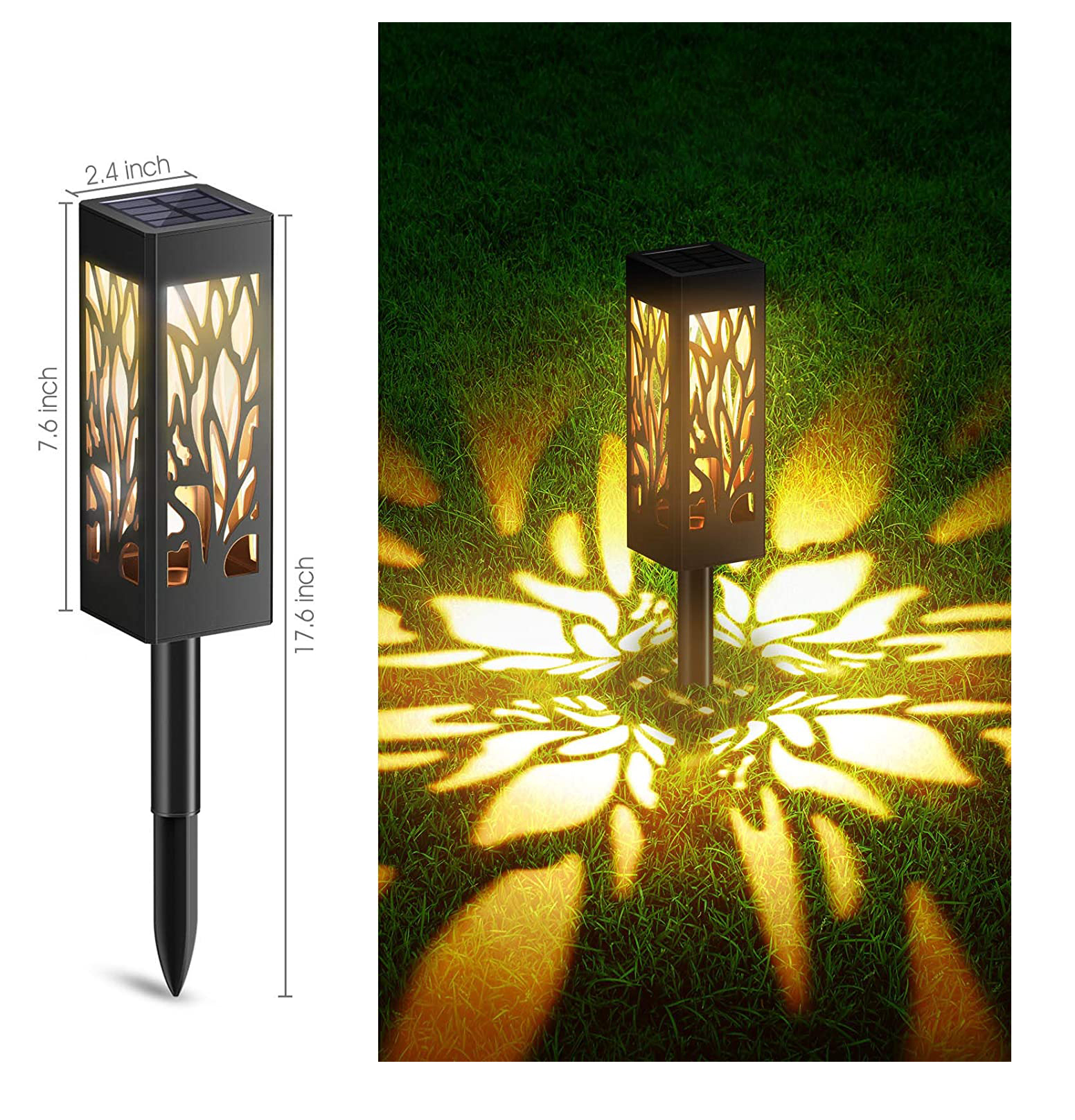 Outdoor Waterproof Led Solar Courtyard Lawn Pathway Light For Park Garden Landscape Decoration 
