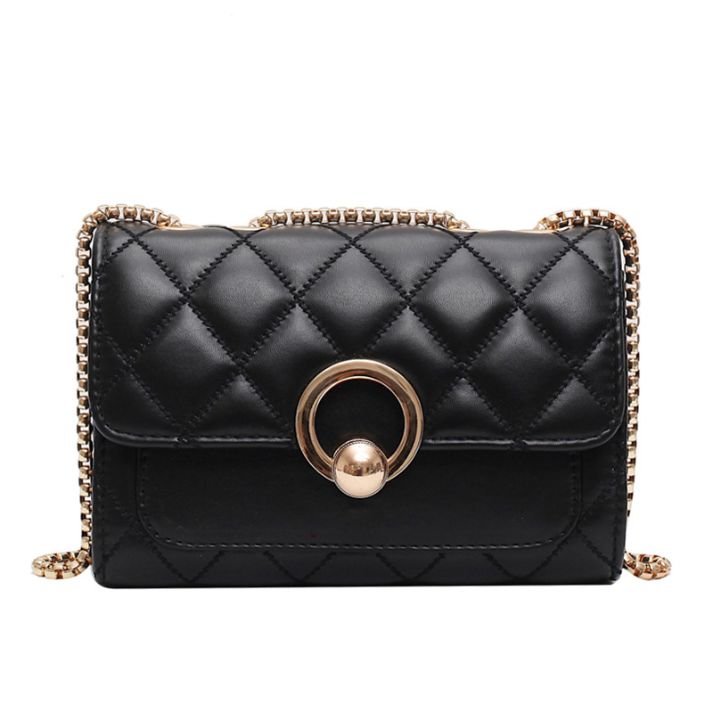 Famous Brand Elegant Fashion Designer Ladies Black Handbags Women Shoulder Bags 