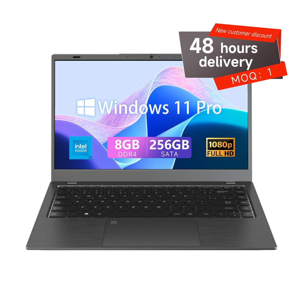 High Quality Quad Core I5 I7 8gb Ram 256gb 512gb Ssd 14 Inch Laptop Computer For Gaming 