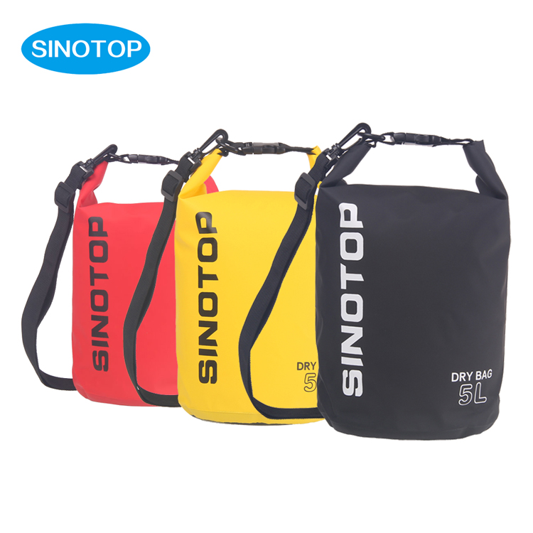 Sinotop 5l New Product Fashion Sport Pvc Waterproof Bag Ocean Pack Dry Bag Water Sports Outdoor Waterproof Dry Bags 