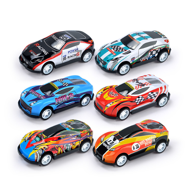 6.8cm Iron Alloy Pull Back Racing Car Off-road Vehicle Toy For Kids 