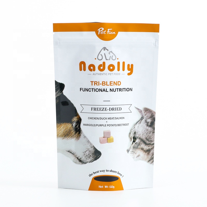 Aluminium Foil Bopp Pe Pet Pet Food Bag Dog Food Packaging Bag With Zipper At Top 