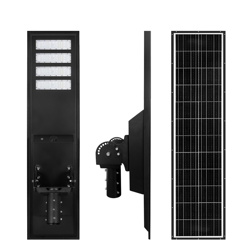 Super Bright Outdoor Waterproof Ip65 Solar Aluminum Integrated Street Light Engineering Light 