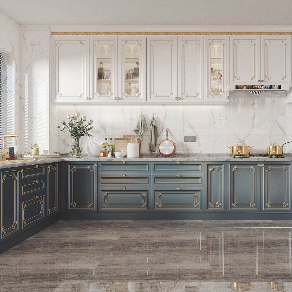 Hotel Complete Modular Kitchen Unit Island Storage Furniture Flat Pack Kitchen Joinery 