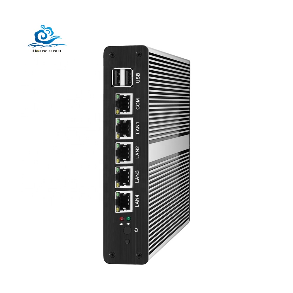 Hly 4 Gigabit Ethernet Lan Mini Pc Firewall Routers Ce-leron J1800 Dual Core Pfsense 2.0ghz Vga Usb2.0 Rj45 Industrial Computer 