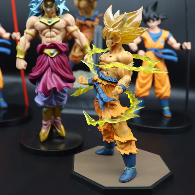 Cartoon Anime Dragon Z Action Figures Toys Super Saiyan Son Gokou Bardock Pvc Action Figure Collectible Model Doll Toy Figurine 
