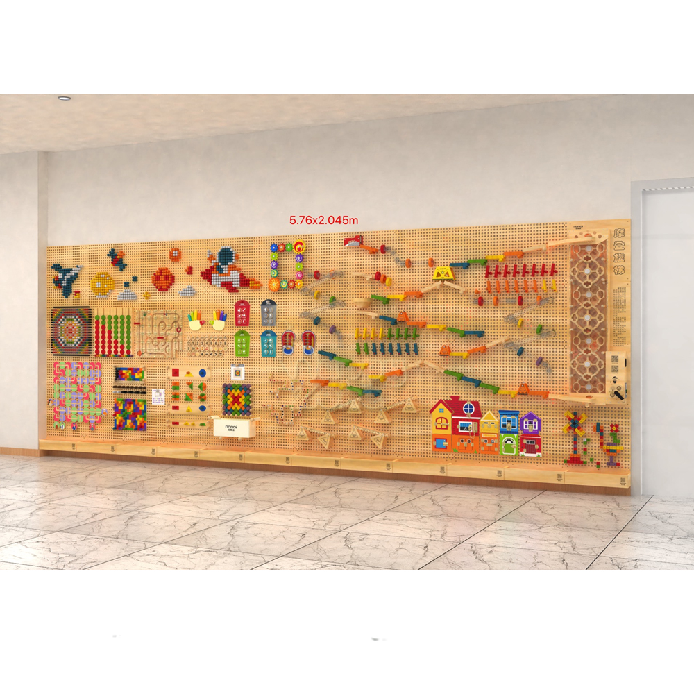 China Factory Wholesale Interactive Wall Panel Diy Sensory Wall Mounted Educational Toys For Preschool Kindergarten 