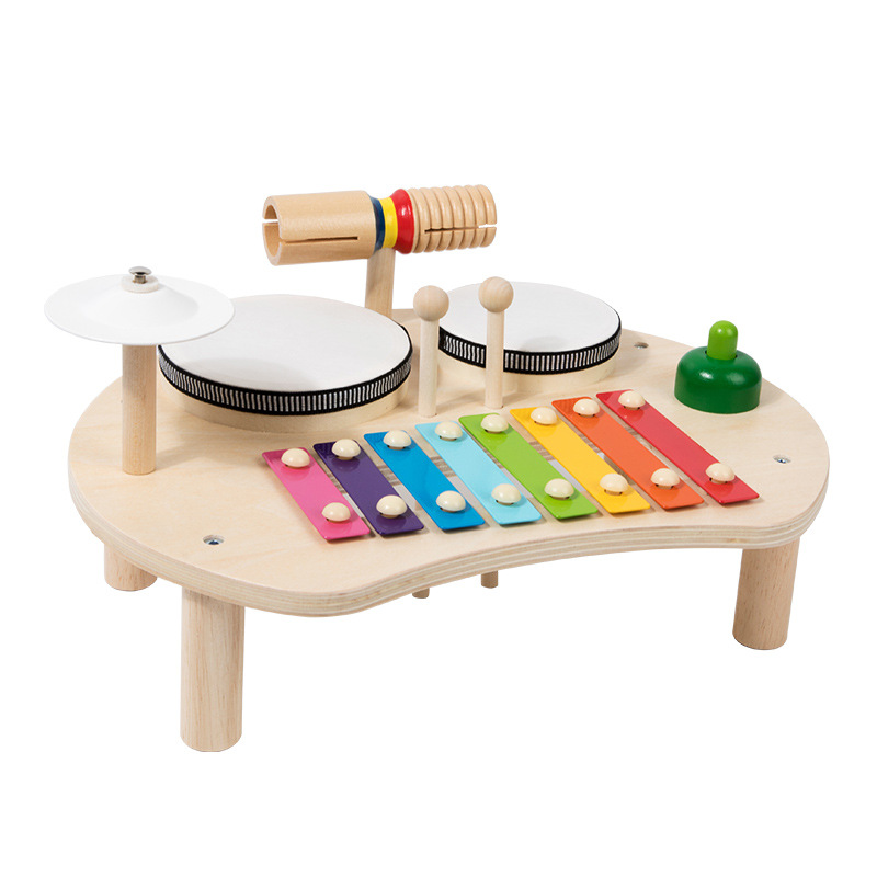 Wooden Multi-functional Musical Instrument Toys Kids Montessori Toys Early Learning Educational Toys For Children Toddlers 
