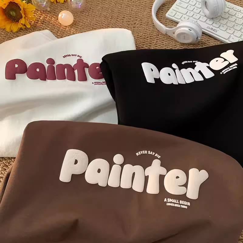 100% Cotton Blank Men's Shirt Customized Plus Size Design Fashion Women's T-shirts Men's T-shirts Plain 3d Puff Print 