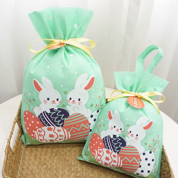 Easter Day Party Gift Bags Fashion Funny Custom-made Gift Package Drawstring Present Pouches 
