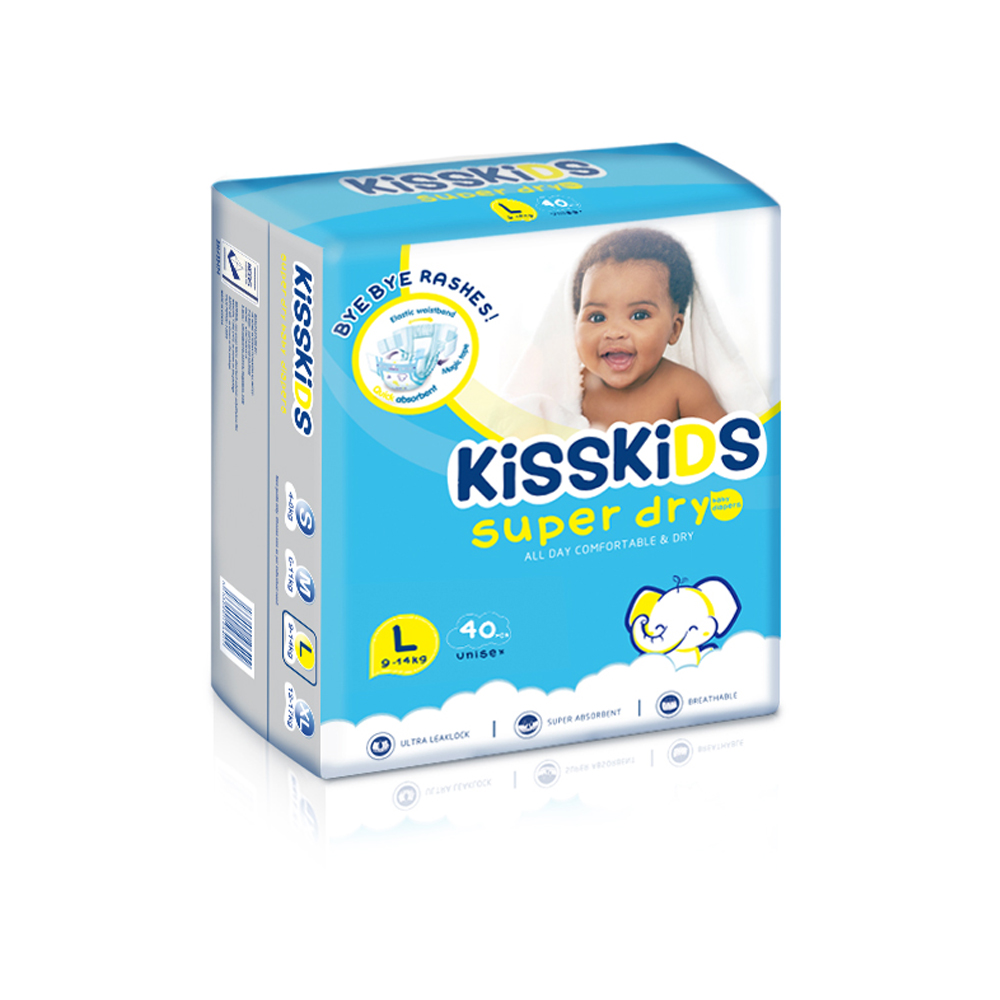 Kisskids Brands Of Big Pretty Magic Tape New Born Baby Diaper For Child 