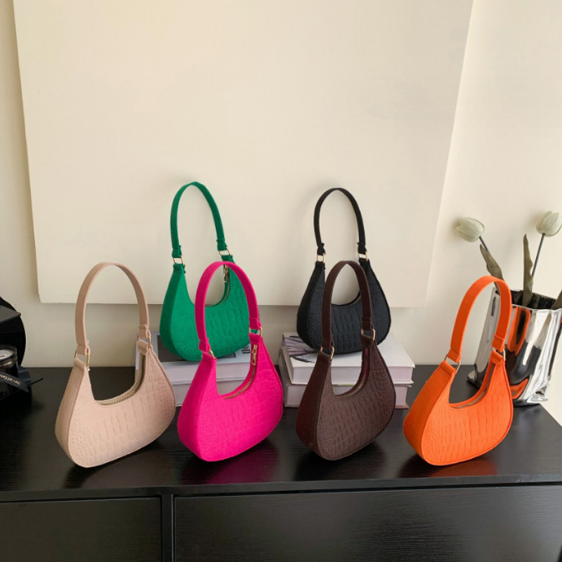 Wholesale Low Price Women's Handbag Summer New Portable Single-shoulder Bag Fashion Ladies Solid Color Shoulder Bag 