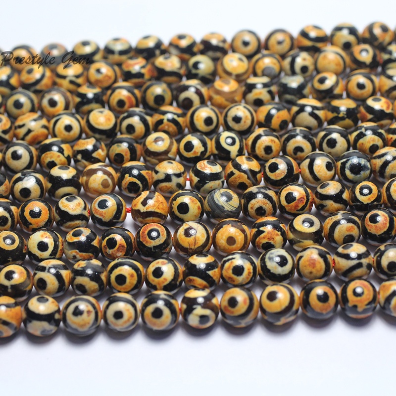 Wholesa 8mm Ancient Tibet Dzi Eye Agate Beads Charms Stones For Jewelry Making Design Or Gift 