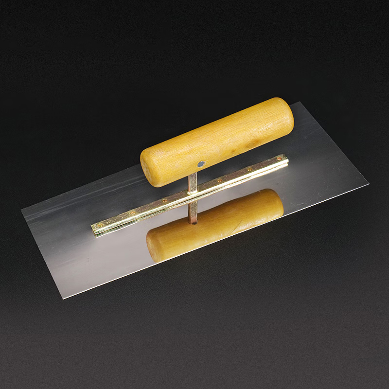 Hystic Home Improvement Tools Stainless Steel Trowel With Wooden Handle Hot Sale Decorative Clay Board Paint Cement Plate Trowel 