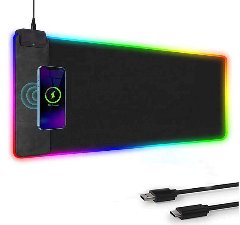 Custom Wireless Charger Cartoon Rubber Sole Gaming Mouse Pad Ergonomic Custom Memory Foam Desk Mat Mouse Pad Support For Office 