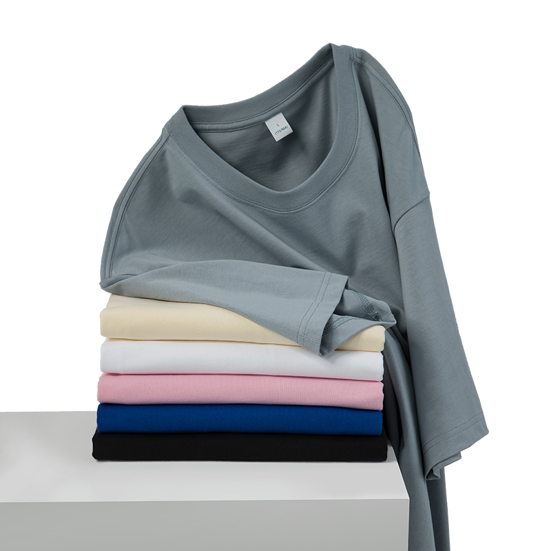 Custom Tshirt 100% Premium Pure Cotton Drop Shoulder Oversized T Shirt Organic Cotton Men Breathable T Shirts 