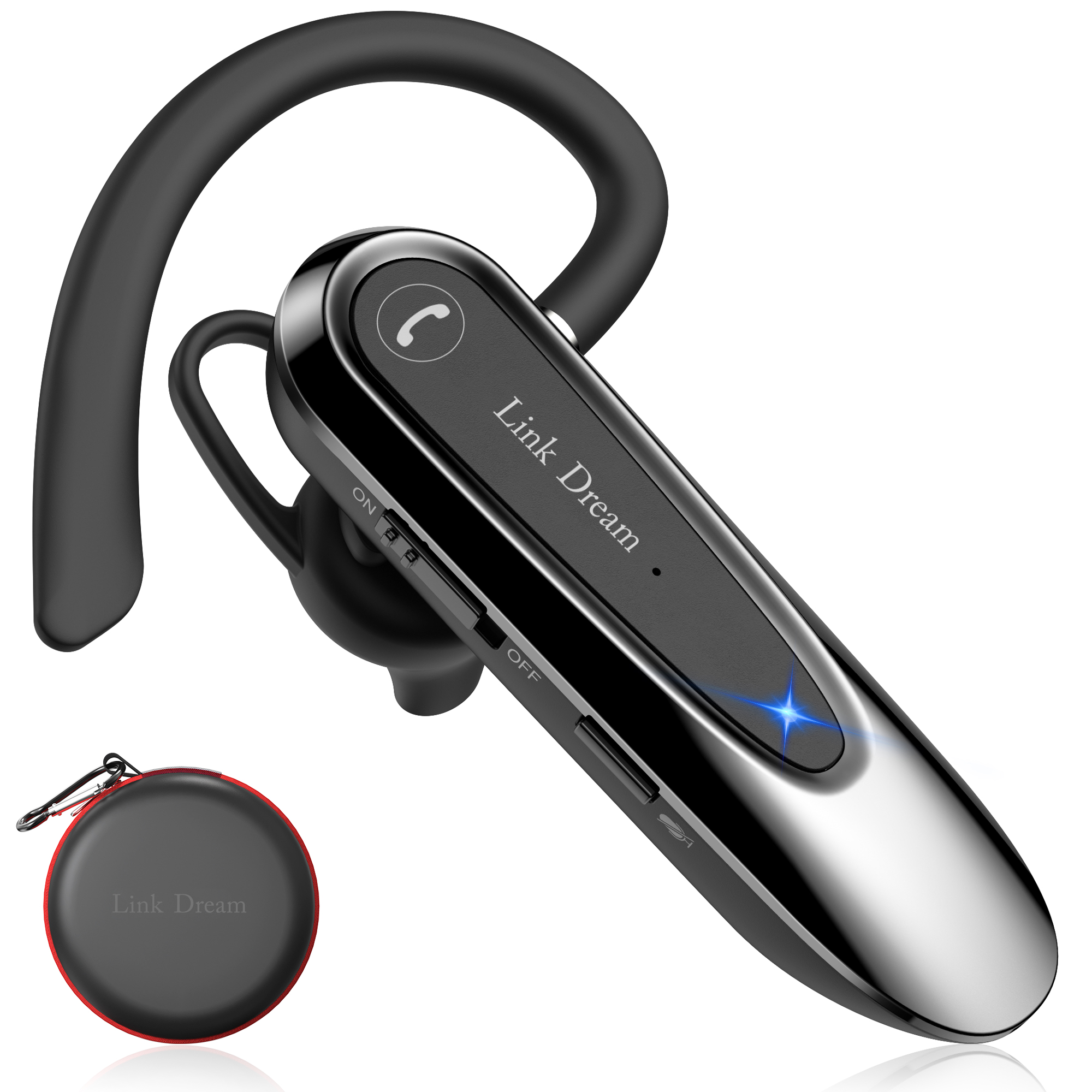 Hot Selling New Bee 5.0 Bluetooth Earpiece Wireless Earphone Single Bluetooth Earbud With Calling Features 